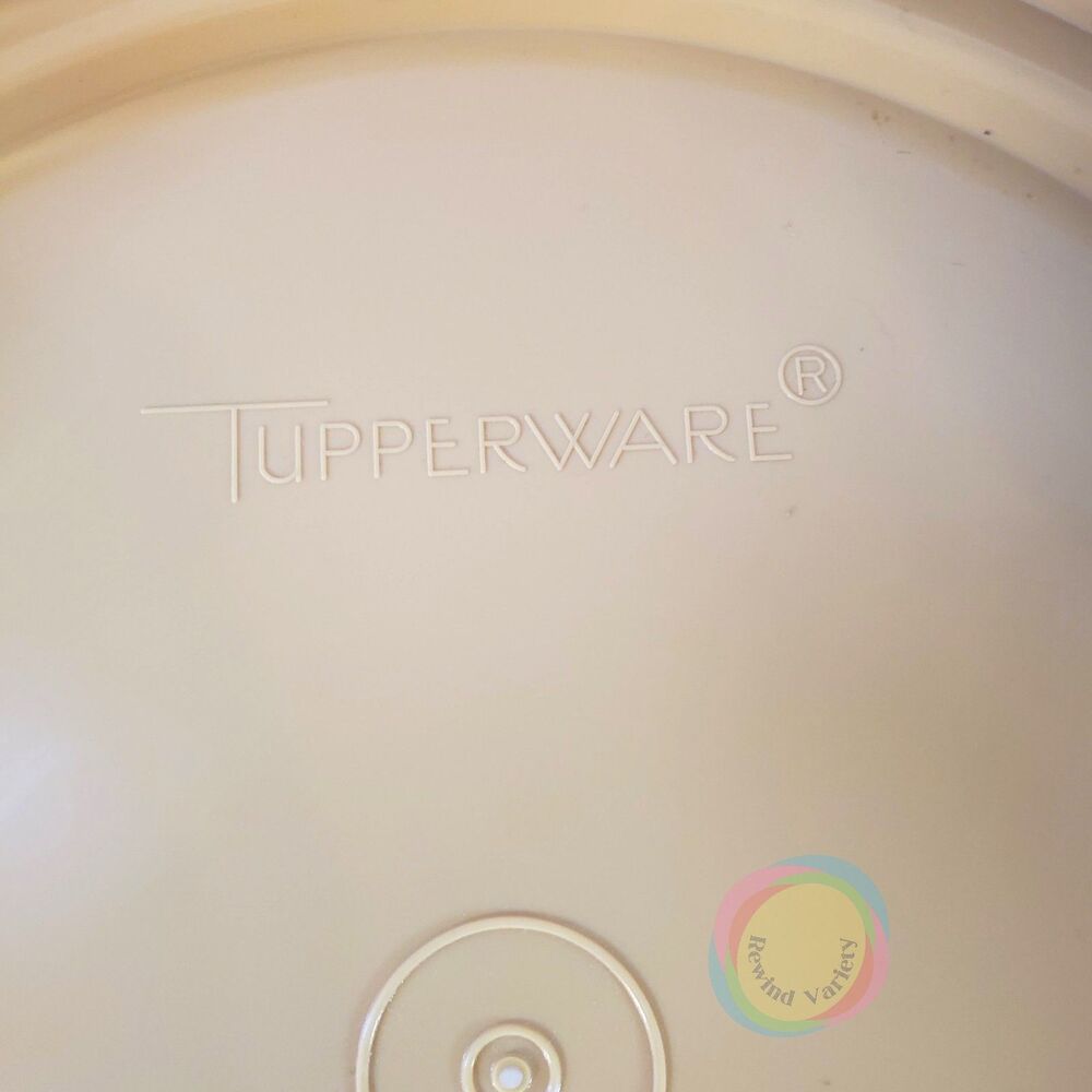 Vintage Tupperware Round Cake Carrier Harvest Yellow 12" - Picture 10 of 16